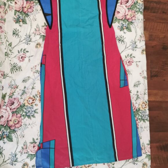 Vintage Oscar de la renta cotton blend striped dress size S 0061 - Picture 6 of 6